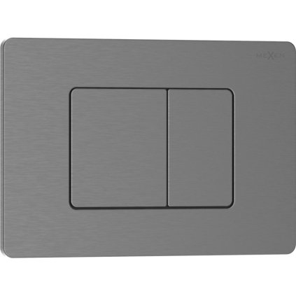Mexen Tex 05, buton de închidere din oțel inoxidabil, gri mat periat, 6105-12