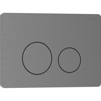Mexen Tex 06, buton de închidere din oțel inoxidabil, gri mat periat, 6106-12