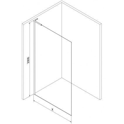 597634 mexen mexen kioto x l sprchova stena 90 x 200 cm transparentna 10 mm zlata 800 090 107 50 00 x