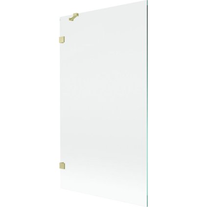 Mexen, Paravan de baie Mexen Lunar cu 1 aripă 100 x 150 cm, transparent, auriu periat - 897-100-000-55-00