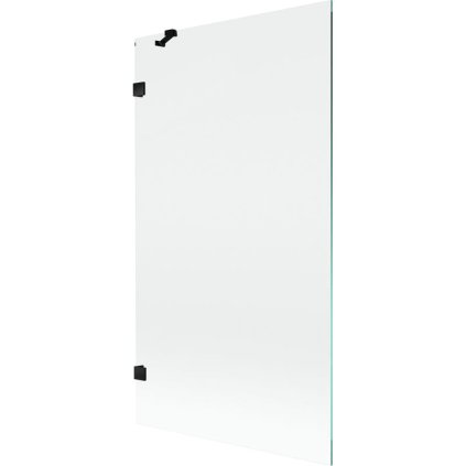 Mexen, Paravan de baie Mexen Lunar cu 1 aripă 100 x 150 cm, transparent, negru - 897-100-000-70-00