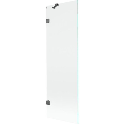 Mexen, Paravan de baie Mexen Lunar cu 1 aripă 60 x 150 cm, transparent, gri bronz periat - 897-060-000-66-00