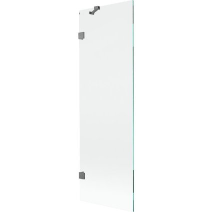 Mexen, Paravan de baie Mexen Lunar cu 1 aripă 60 x 150 cm, transparent, gri închis - 897-060-000-95-00