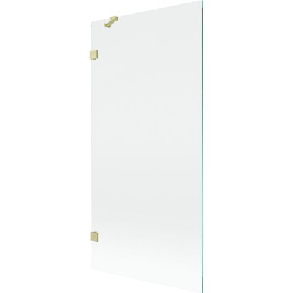 Mexen, Paravan de baie Mexen Lunar cu 1 aripă 90 x 150 cm, transparent, auriu periat - 897-090-000-55-00