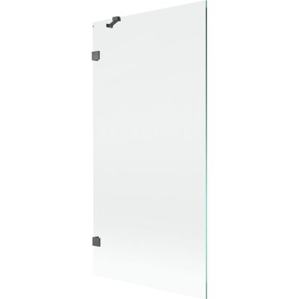 Mexen, Paravan de baie Mexen Lunar cu 1 aripă 90 x 150 cm, transparent, gri bronz periat - 897-090-000-66-00