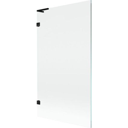 Mexen, Paravan de baie Mexen Lunar L cu 1 aripă 100 x 150 cm, transparent, negru - 897L-100-000-70-00
