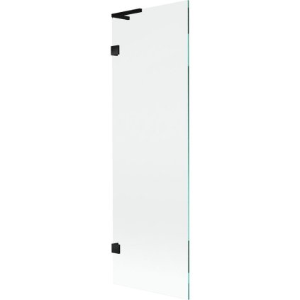 Mexen, Paravan de baie Mexen Lunar L cu 1 aripă 60 x 150 cm, transparent, negru - 897L-060-000-70-00