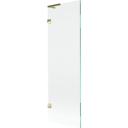 Mexen, Paravan de baie Mexen Lunar L cu 1 aripă 60 x 150 cm, transparent, auriu - 897L-060-000-50-00