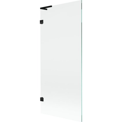 Mexen, Paravan de baie Mexen Lunar L cu 1 aripă 80 x 150 cm, transparent, negru - 897L-080-000-70-00