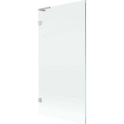 Mexen, Paravan de baie Mexen Lunar L cu 1 aripă 90 x 150 cm, transparent, nichel periat - 897L-090-000-97-00