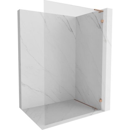 Mexen, Paravan de duș Mexen Lunar L dreapta 70 x 200 cm, transparent 8 mm, cupru periat - 830L-070-000-65-00-P