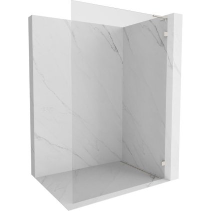 Mexen, Paravan de duș Mexen Lunar L dreapta 80 x 200 cm, transparent 8 mm, nichel periat - 830L-080-000-97-00-P