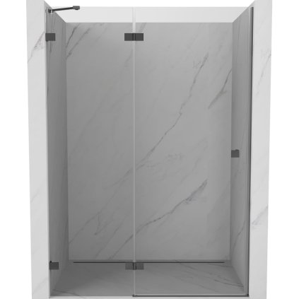 599353 mexen mexen lunar lave otocne sprchove dvere 140 cm transparentne pistolovy kov 834 140 000 95 00 l