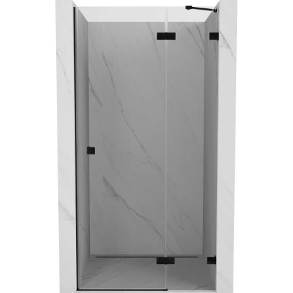 Mexen, Ușă de duș pivotantă Mexen Lunar, dreapta, 120 cm, transparentă, neagră - 834-120-000-70-00-P