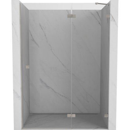 599851 mexen mexen lunar prave otocne sprchove dvere 135 cm transparentne bruseny nikel 834 135 000 97 00 p