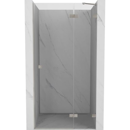 599827 mexen mexen lunar prave otocne sprchove dvere 95 cm transparentne bruseny nikel 834 095 000 97 00 p