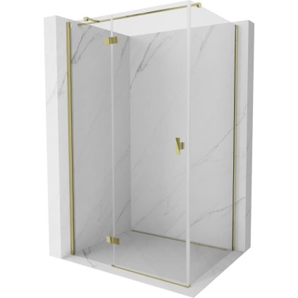 607285 mexen mexen mist h t sklapaci sprchovy kut lavy 100 x 95 cm transparentny zlaty 8a5t 100 095 50 00 l