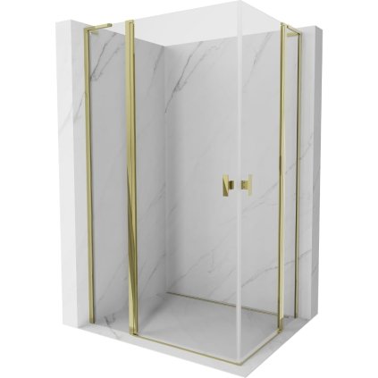 605638 mexen mexen mist l duo sklapaci sprchovy kut 120 x 110 cm transparentny zlaty 8a4l 120 110 50 00