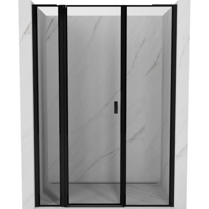 607744 mexen mexen mist l lave otocne sprchove dvere 135 cm cierny ram 8a4l 135 001 70 70 l