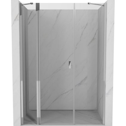 606520 mexen mexen mist vyklopne sprchove dvere 130 cm transparentne chrom 8a4 130 001 01 00