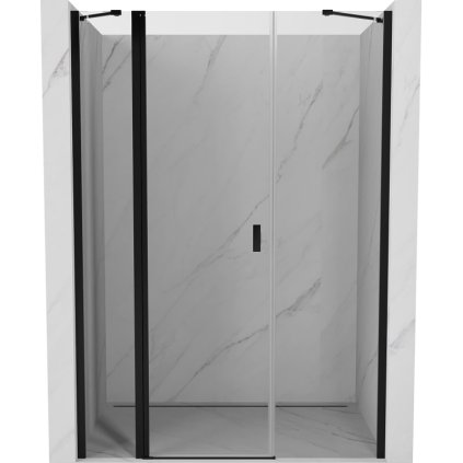 606625 mexen mexen mist vyklopne sprchove dvere 135 cm transparentne cierne 8a4 135 001 70 00