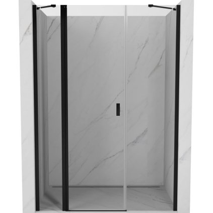 606628 mexen mexen mist vyklopne sprchove dvere 140 cm transparentne cierne 8a4 140 001 70 00