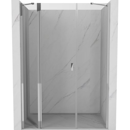 606538 mexen mexen mist vyklopne sprchove dvere 160 cm transparentne chrom 8a4 160 001 01 00