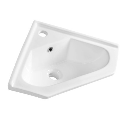 Aqualine, Lavoar coltar ceramic 41x41 cm, pentru mobila, 1601-40