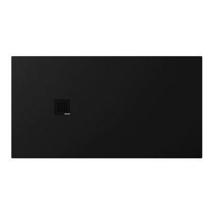 Polysan, cadita de dus TRENECA din marmura turnata cu posibilitate de reglare a dimensiunii 150x80cm, negru mat, 84305.21