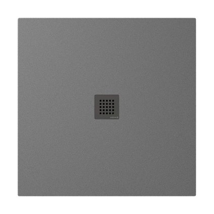 Polysan, cadita de dus TRENECA din marmura turnata cu posibilitate de reglare a dimensiunii 90x90cm, gri mat, 84300.31