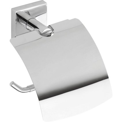 Sapho, suport hârtie igienică X-SQUARE cu capac, crom, XQ700
