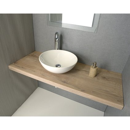 634198 sapho avice doska pod umyvadlo 60x50cm hrubka 5cm dub rover av64