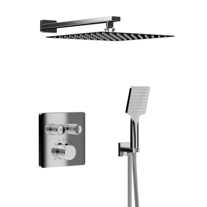 Sapho, set de duș termostatic ascuns SMART SELECT, 2 ieșiri, ieșire, crom, RP042-01