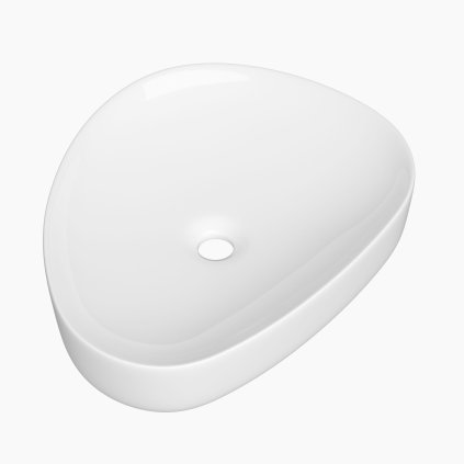 635008 gamma bianco asymetricke keramicke umyvadlo 50x40 cm biela leskla gma uc bianco