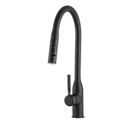 Gamma Roxy, baterie înaltă pentru chiuvetă, negru mat, GMA-BRXYK-BK