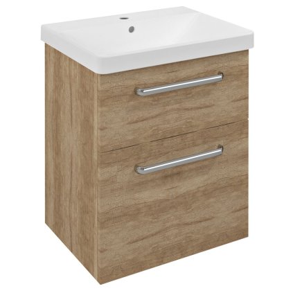 Sapho, Dulap lavoar THEIA 56.4x70x44.2cm, 2x sertare, stejar Alabama, TH060-2222