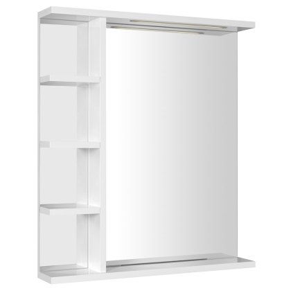 Aqualine, oglindă KORIN STRIP cu iluminare LED și rafturi 60x70x12cm, KO370S