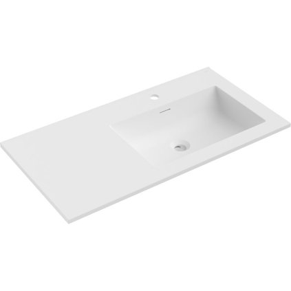 Mexen Otis, lavoar încorporat 91 x 46,5 cm, dreapta, alb mat, 25189001P