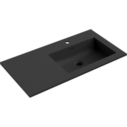 Mexen Otis, lavoar încorporat 91 x 46,5 cm, dreapta, negru mat, 25189071P