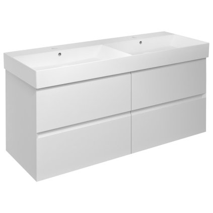 Sapho, Dulap lavoar FILENA 118x51.5x43cm, alb mat, FID1212W