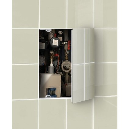 Ușă de inspecție Sapho, ZARZ pentru plăci 60x80cm, deschidere click-clack, roți de susținere, ZV184K