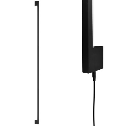 Toolight, aplică LED de perete 150cm, 20W, 3000K, LHJ066-W, negru mat, OSW-60034