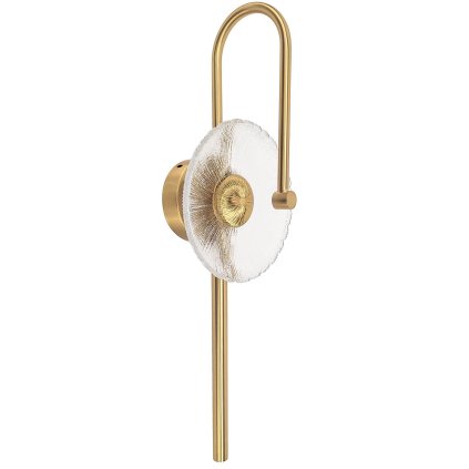 Toolight, aplică LED de perete 53x18cm, 3W, 3000K, LHJ072-W, auriu mat, OSW-50032