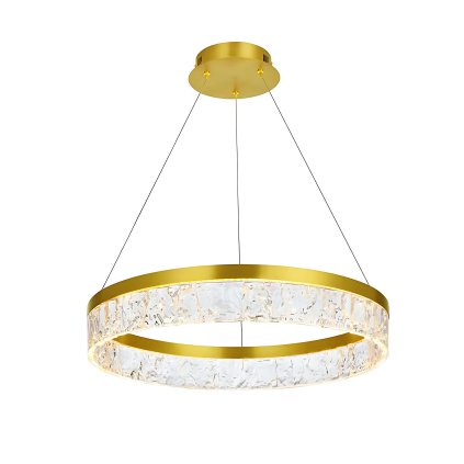 Toolight, lampă suspendată LED 50cm, 31W, 3000K, LHJ046-CP, auriu strălucitor, OSW-50021