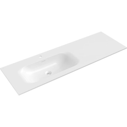 Mexen Vela, lavoar încorporat 141 x 46,5 cm, stânga, alb lucios, 25231400L