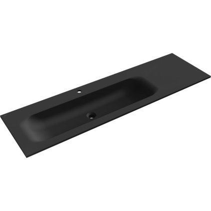 Mexen Vela, lavoar încorporat 161 x 46,5 cm, stânga, negru mat, 25231671L