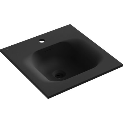 Mexen Vela, lavoar încorporat 46 x 46,5 cm, negru mat, 25234571