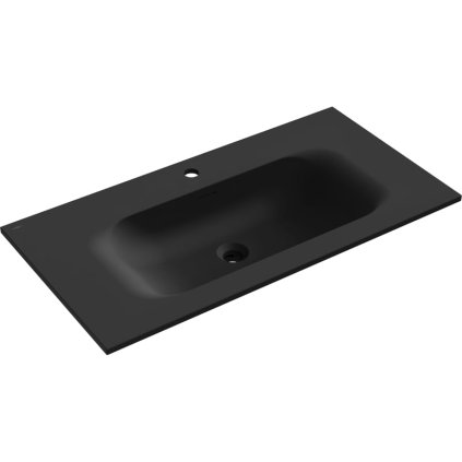 Mexen Vela, lavoar încorporat 91 x 46,5 cm, negru mat, 25239071