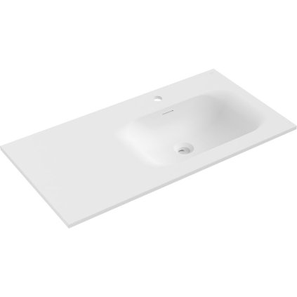 Mexen Vela, lavoar încorporat 91 x 46,5 cm, dreapta, alb mat, 25239001P