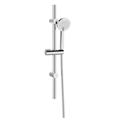 Invena Gabro, coloană de duș 70cm cu cap de duș manual, cap de duș manual cu 2 funcții, cromat, INV-AU-3P-Z01-V